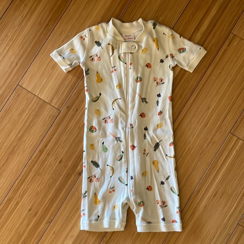 Hanna Andersson shortie zip pajamas